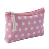 Women Plaid Travel Cosmetic Makeup Bag Handbag Female Zipper Purse Small Bags Travel Beauty Organizer(Pink)