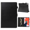 ENKAY Crazy Horse Texture + Plastic Bottom Case Horizontal Flip Leather Case for iPad Pro 11 inch (2018)，with Holder & Card Slots & Wallet & Sleep / Wake-up Function(Black)