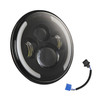 7 inch H4 / H13 DC 9V-30V 3000LM 6000K 25W Car Round Shape LED Headlight Lamps for Jeep Wrangler, with Angel Eye(Blue Light)