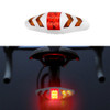 Bicycle Tail Light Intelligent Wireless Remote Control Turn Signal Warning Light, Battery Models(White)