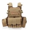 A64 Outdoor Multi-functional Convenient Combination Vest Tool Pocket, Size: Free Size(Brown)