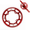 Snail Positive And Negative Tooth Discs Mountain Bike Single Disc Large Tooth Disc 104mm Bcd, Specification:52T(Red)