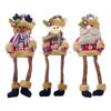 2 PCS Christmas Fabric Long Foot Doll Accessories Scene Decoration(Old Man)