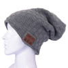 Weave Textured Knitted Bluetooth Headset Warm Winter Beanie Hat with Mic for Boy & Girl & Adults (Dark Grey)