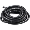 7m PE Spiral Pipes Wire Winding Organizer Tidy Tube, Nominal Diameter: 12mm(Black)