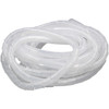 7m PE Spiral Pipes Wire Winding Organizer Tidy Tube, Nominal Diameter: 12mm(White)