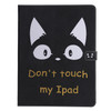 for iPad Pro 12.9 (2018) Colored Drawing Pattern Horizontal Flip PU Leather Case with Holder & Card Slots & Wallet (Cat Ears)