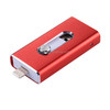 RQW-02 3 in 1 USB 2.0 & 8 Pin & Micro USB 16GB Flash Drive, for iPhone & iPad & iPod & Most Android Smartphones & PC Computer(Red)