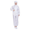 Striped Anti-static Split Hood Dust-proof Work Suit, Size:M(White)