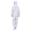 Striped Anti-static Split Hood Dust-proof Work Suit, Size:M(White)