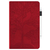Life Tree Series Horizontal Flip Leather Case with Holder & Card Slots & Pen Slot & Sleep / Wake-up Function For iPad 9.7 (2018) / (2017)(Red)