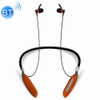 V89 Steel Wire Cord Earbuds Wireless Bluetooth V4.2 Sports Gym HD Stereo Headset with Mic, For iPhone, Samsung, Huawei, Xiaomi, HTC and Other Smartphones(Orange)