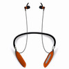 V89 Steel Wire Cord Earbuds Wireless Bluetooth V4.2 Sports Gym HD Stereo Headset with Mic, For iPhone, Samsung, Huawei, Xiaomi, HTC and Other Smartphones(Orange)