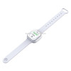 F9 Outdoor Silica Gel Mosquito Repellent Wristband with Clock(White)