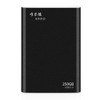 WEIRD 250GB 2.5 inch USB 3.0 High-speed Transmission Metal Shell Ultra-thin Light Mobile Hard Disk Drive(Black)