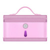 UVC Ultraviolet Sterilization Bag Portable Foldable Clothing Sterilization Box Bag, Size:Large 28x22x18cm(Pink)