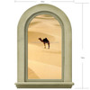 3D Desert Camel View Removable Bathroom Wall Art Sticker, Size: 70 x 50 x 0.3 cm