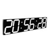 Multifunctional LED Wall Clock Creative Digital Clock US Plug, Style:Sealed Box Remote Control(White Font)