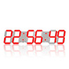 Multifunctional LED Wall Clock Creative Digital Clock US Plug, Style:Hollow Remote Control(Red Font)