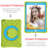 For iPad Air/Air2/Pro9.7 EVA + PC Flat Protective Shell with 360 ° Rotating Bracket(Grass Green+Blue)