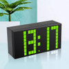Digital Electronic Alarm Clock Creative LED Desk Clock US Plug, Style:4 Digits 5 Segments(Green Light)