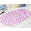 7 PCS Waterdrop Bathroom Mat with Suction Cup Massage Foot Mat Bathtub Anti-slip Mat(Transparent Purple)