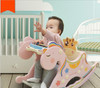 Cradle Baby Rocking Chair Music Baby Chair Chaise Rocking Horse Toy(Light Green)