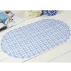 7 PCS Waterdrop Bathroom Mat with Suction Cup Massage Foot Mat Bathtub Anti-slip Mat(Transparent Blue)