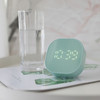 Square Timer Alarm Dual Alarm Set Electronic Clock Kitchen Timer, Size:82.6x82.6x25.6mm(Green)