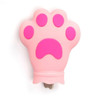 Cat Palm Silicone Hot Water Injection Bag Water-filled Soft Plastic Warm Water Bag(Pink)