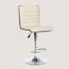 High Bar Stool European Rotating Lift Chair Fashion High Stool Chair(Milk White)