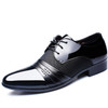 Flat Shoes Breathable Men Business Dress Shoes, Size:39(Black)