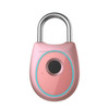 Portable Smart Fingerprint Lock Electric Biometric Door Lock USB Rechargeable IP65 Waterproof Home Door Luggage Case Lock Bluetooth Electronic Lock(Rose Gold)