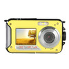 W8D Dual Screen Camera Waterproof HD Digital Camera DV Camcorder(Yellow)