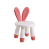 Children Chair Baby Cartoon Bench Home Plastic Chair(Red Rabbit Chair)