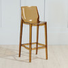 Transparent Bar Chair Personality Fashion Home High Chair Acrylic Chair, Height:75cm(Transparent Brown)