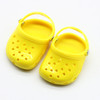 3 Pairs  18 Inch Doll Hole Shoes Summer Beach Sandals Slippers(Yellow)
