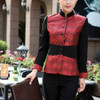 Long Sleeve Waiter Costume, Size:XXXL(Female Red)