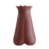 600ML Silicone Hot Water Bottle Ice Bag Injection Water Explosion-proof Warmer Bag(Brown)
