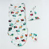 Spring  Summer Cotton Baby Infant Bags Towels Sleeping Bags Knitted Cloth Cap Set, Size:L (60x75 CM)(Car)