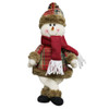 3 PCS Santa Claus Snowman Doll Pendant Christmas Decorations Christmas Ornaments Pendant Gifts, Style:Curved Feet(Snowman)