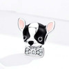 925 Sterling Silver Beads Cute Dog Chihuahua Beaded DIY Bracelet Accessories