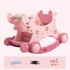 Trojan Children Rocking Horse Baby Toy Rocking Car Dual-use Rocking Chair Rocking Horse, Style:Basic Version(Cherry Pink)