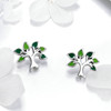Tree of Life Heart Earrings S925 Sterling Silver Earrings