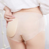 Ice Silk Ladies Underpants Beautiful Butt Pants Fake Butt Plus Sponge Cushion Underwear, Size: L(Complexion)