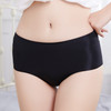 Ice Silk Ladies Underpants Beautiful Butt Pants Fake Butt Plus Sponge Cushion Underwear, Size: L(Black)