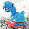 Children Electric Dinosaur Music Light Engineering Vehicle Excavation Car Toy Car(Blue Digger)