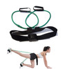 Leg Training Elastic Band Natural Latex Yoga Stretch Band Fitness Supplies, Color:Green 30LB