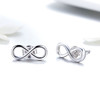 Women Simple Sterling Silver Stud Earrings