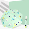 Illustration Folding Black Glue Sun Umbrella Tri-fold Sunny Rain Umbrella, Style:Manual( Luo Li)